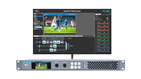 AJA Debuts FS8 12G-SDI/SMPTE ST 2110 Media Processor